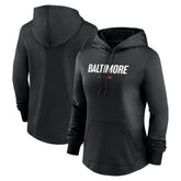 Baltimore Orioles Women's City Connect Pregame Performance Pullover Hoodie Black