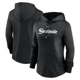 Chicago White Sox Women's City Connect Pregame Performance Pullover Hoodie Black