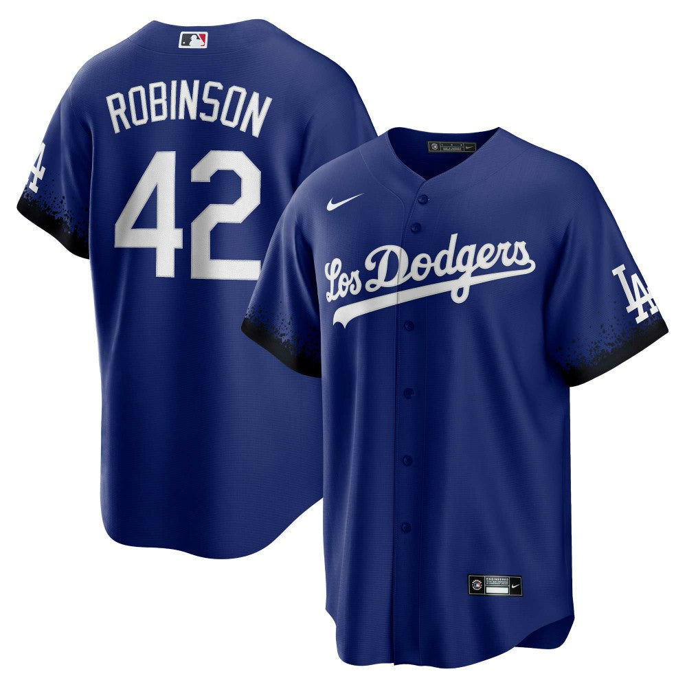 Jackie Robinson Los Angeles Dodgers City Connect Replica Player Jersey Royal