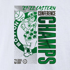 Boston Celtics Women's 2022 Eastern Conference Champions Plus Size Locker Room V-Neck T-Shirt - White for sale