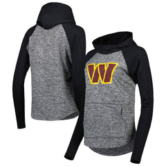Washington Commanders G-III 4Her by Carl Banks Women's Championship Ring Raglan Pullover Hoodie - Heathered Gray/Black outlet