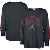 Atlanta Braves Women's Statement Long Sleeve T-Shirt Navy