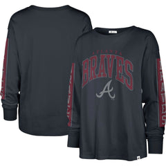 Atlanta Braves Women's Statement Long Sleeve T-Shirt Navy