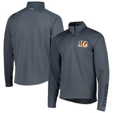 Cincinnati Bengals MSX by Michael Strahan Half-Zip Pullover - Charcoal cheap