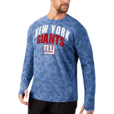 New York Giants MSX by Michael Strahan Performance Camo Long Sleeve T-Shirt - Royal discount