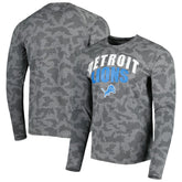 Detroit Lions MSX by Michael Strahan Performance Camo Long Sleeve T-Shirt - Black sale