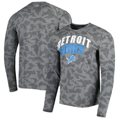 Detroit Lions MSX by Michael Strahan Performance Camo Long Sleeve T-Shirt - Black sale