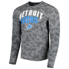 Detroit Lions MSX by Michael Strahan Performance Camo Long Sleeve T-Shirt - Black sale