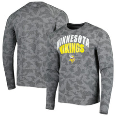Minnesota Vikings MSX by Michael Strahan Performance Camo Long Sleeve T-Shirt - Black online