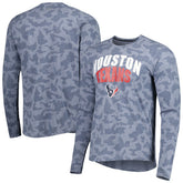 Houston Texans MSX by Michael Strahan Performance Camo Long Sleeve T-Shirt - Navy on sale