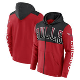 Chicago Bulls Skyhook Colorblock Full-Zip Hoodie - Red/Black cheap