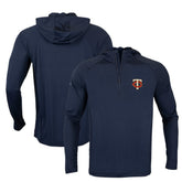 Minnesota Twins Levelwear Zander Insignia Core Quarter-Zip Pullover Hoodie Navy