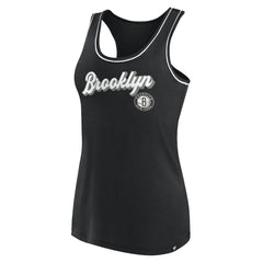 Brooklyn Nets Women's Wordmark Logo Racerback Tank Top - Black online