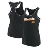 Phoenix Suns Women's Wordmark Logo Racerback Tank Top - Black outlet