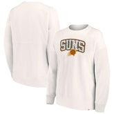 Phoenix Suns Women's Tonal Leopard Pullover Sweatshirt - White discount