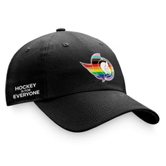 Ottawa Senators Fanatics Team Logo Pride Adjustable Hat - Black Hats