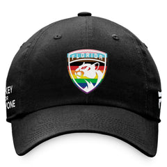 Florida Panthers Fanatics Team Logo Pride Adjustable Hat - Black Hats