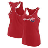 Washington Capitals Fanatics Women's Wordmark Logo Racerback Scoop Neck Tank Top - Red Tank Top