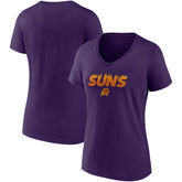 Phoenix Suns Women's Hometown Collection On Fire V-Neck T-Shirt - Purple shop