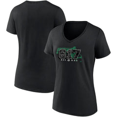 Boston Celtics Women's Hometown Collection 617 V-Neck T-Shirt - Black online