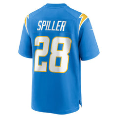 Isaiah Spiller Los Angeles Chargers Game Jersey - Powder Blue sale