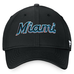 Miami Marlins Core Flex Hat Black