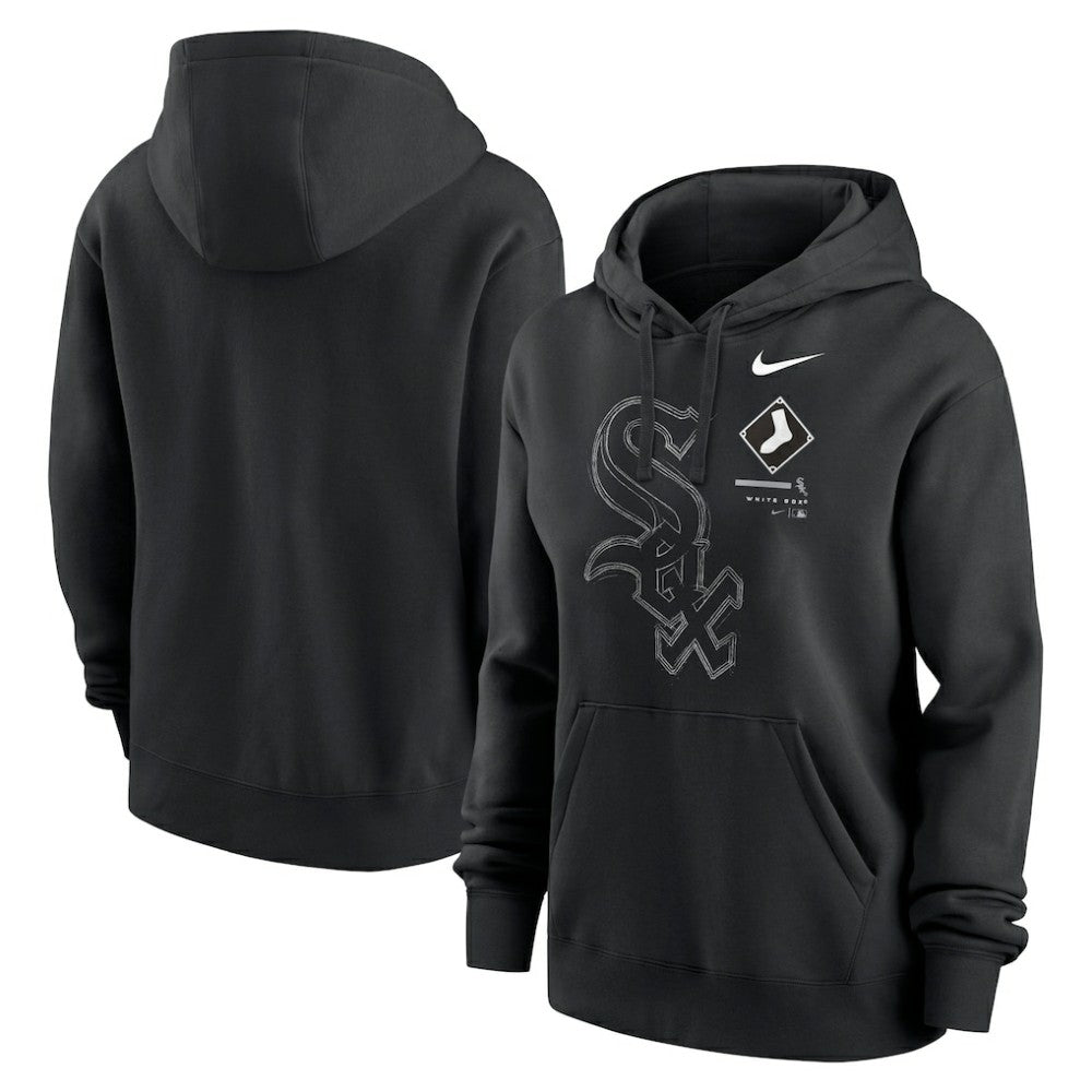 Chicago White Sox Women's Big Game Pullover Hoodie Black