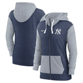 New York Yankees Women's Full-Zip Hoodie Navy