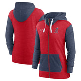 Los Angeles Angels Women's Full-Zip Hoodie Red