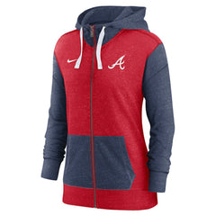 Atlanta Braves Women's Full-Zip Hoodie Red
