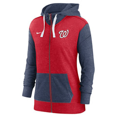 Washington Nationals Women's Full-Zip Hoodie Red