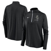 Chicago White Sox Women's Pacer Quarter-Zip Top Black