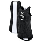 Chicago White Sox Women's Dri-FIT Performance Right Mix High Neck Tank Top Black