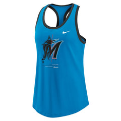 Miami Marlins Women's Tech Tri-Blend Tank Top Blue