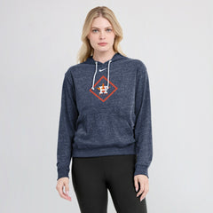 Houston Astros Women's Diamond Icon Gym Vintage Lightweight Hooded Top Navy