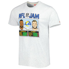 Aaron Donald & Cooper Kupp Los Angeles Rams Homage Unisex NFL Jam Tri-Blend T-Shirt - Ash outlet