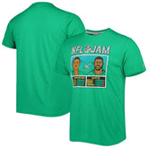 Randall Cunningham & Reggie White Philadelphia Eagles Homage Unisex NFL Jam Retired Tri-Blend T-Shirt - Heather Kelly Green discount