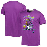 Justin Jefferson Minnesota Vikings Homage Unisex NFL Blitz Player Tri-Blend T-Shirt - Heathered Heather Purple discount