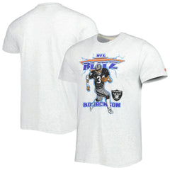 Bo Jackson Las Vegas Raiders Homage Unisex NFL Blitz Retired Player Tri-Blend T-Shirt - Heathered Ash cheap