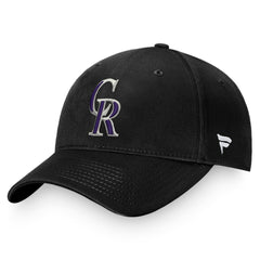 Colorado Rockies Core Adjustable Hat Black