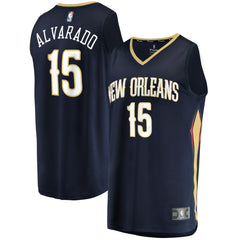 Jose Alvarado New Orleans Pelicans Fast Break Replica Jersey - Icon Edition - Navy on sale