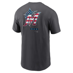 Miami Marlins Americana T-Shirt Anthracite
