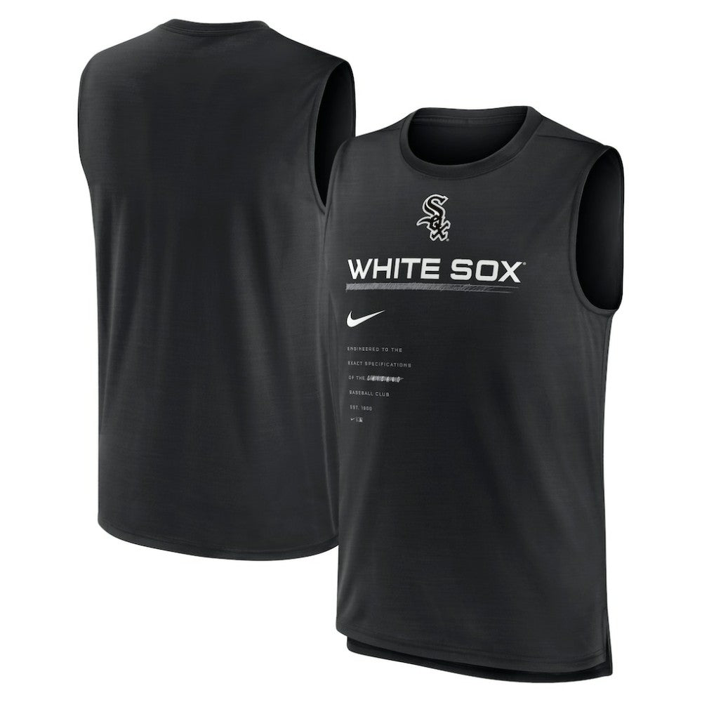 Chicago White Sox Exceed Performance Tank Top Black