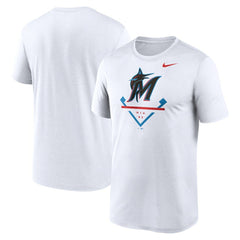 Miami Marlins Icon Legend Dri-FIT T-Shirt White