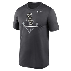 Chicago White Sox Big & Tall Icon Legend Performance T-Shirt Anthracite