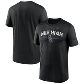 Colorado Rockies Local Legend Practice Performace T-Shirt Black