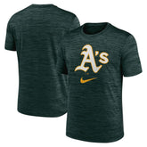 Athletics Logo Velocity Performance T-Shirt Green