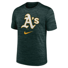 Athletics Logo Velocity Performance T-Shirt Green