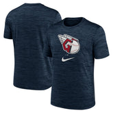 Cleveland Guardians Logo Velocity Performance T-Shirt Navy