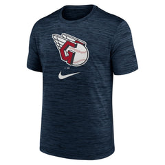 Cleveland Guardians Logo Velocity Performance T-Shirt Navy